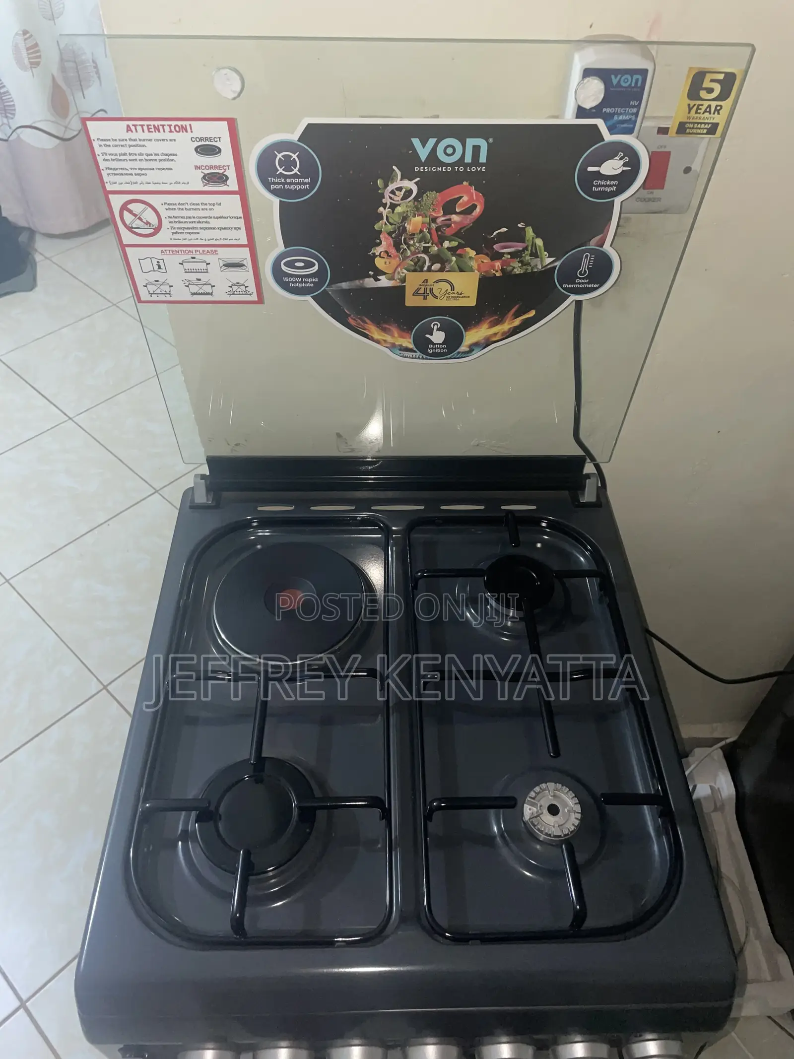 Von Hotpoint 4 Burner Cooker