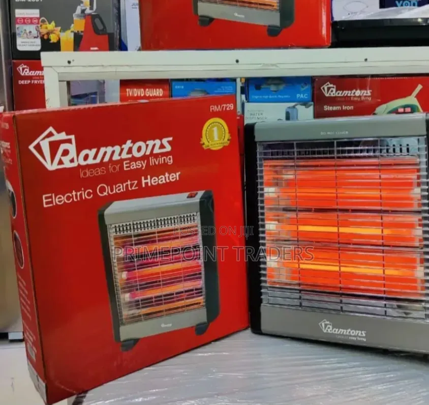 Electric 3-Bar Quartz Room Heater – Adjustable Heating Power