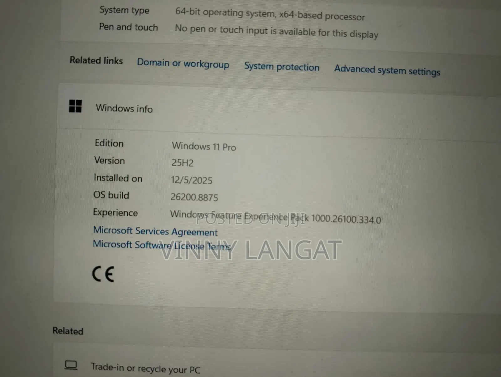 Laptop Lenovo ThinkPad X270 8GB Intel Core i7 SSD 256GB