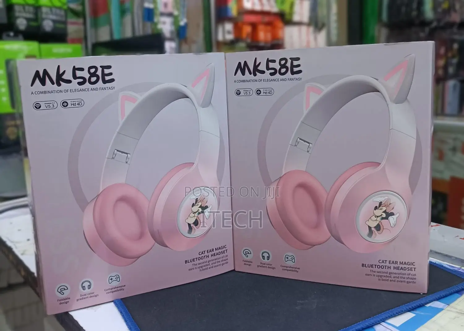 MK58E Cat Ear Bluetooth Headphones