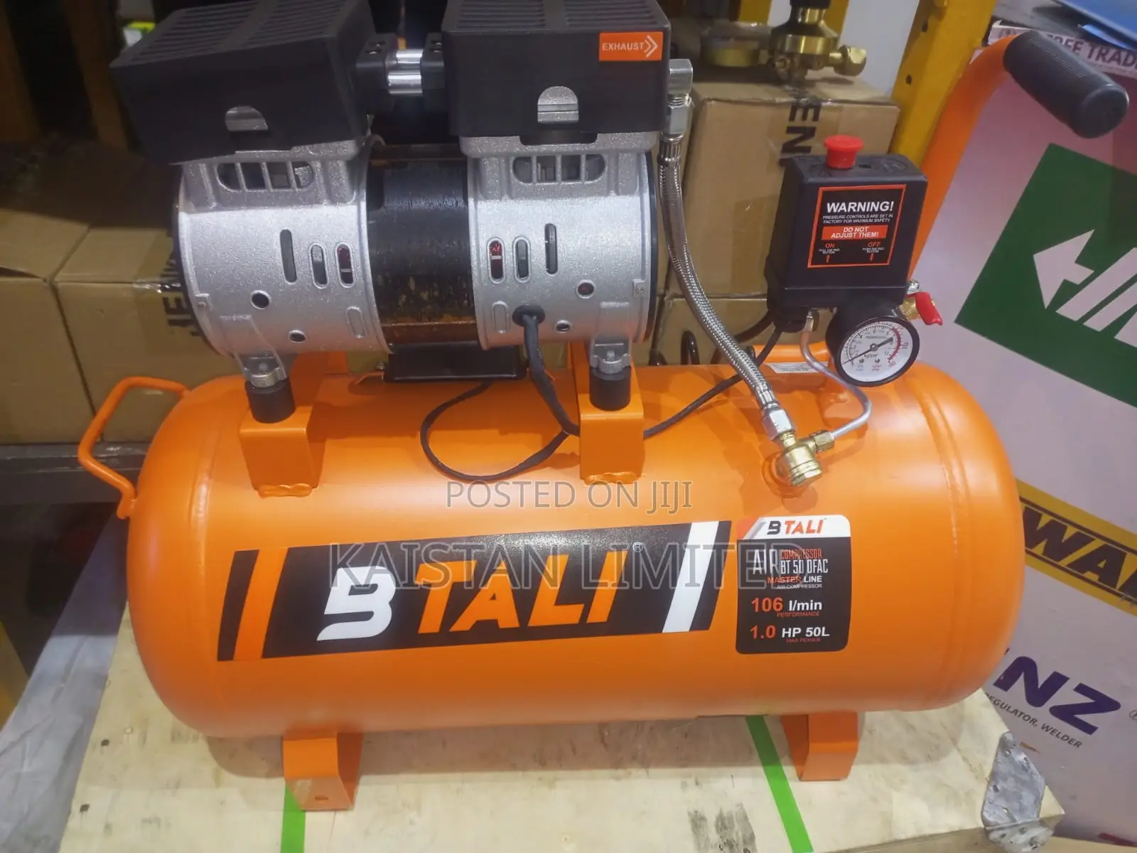 Btali 50 Litre Oil-Free Silent Air Compressor - Heavy Duty