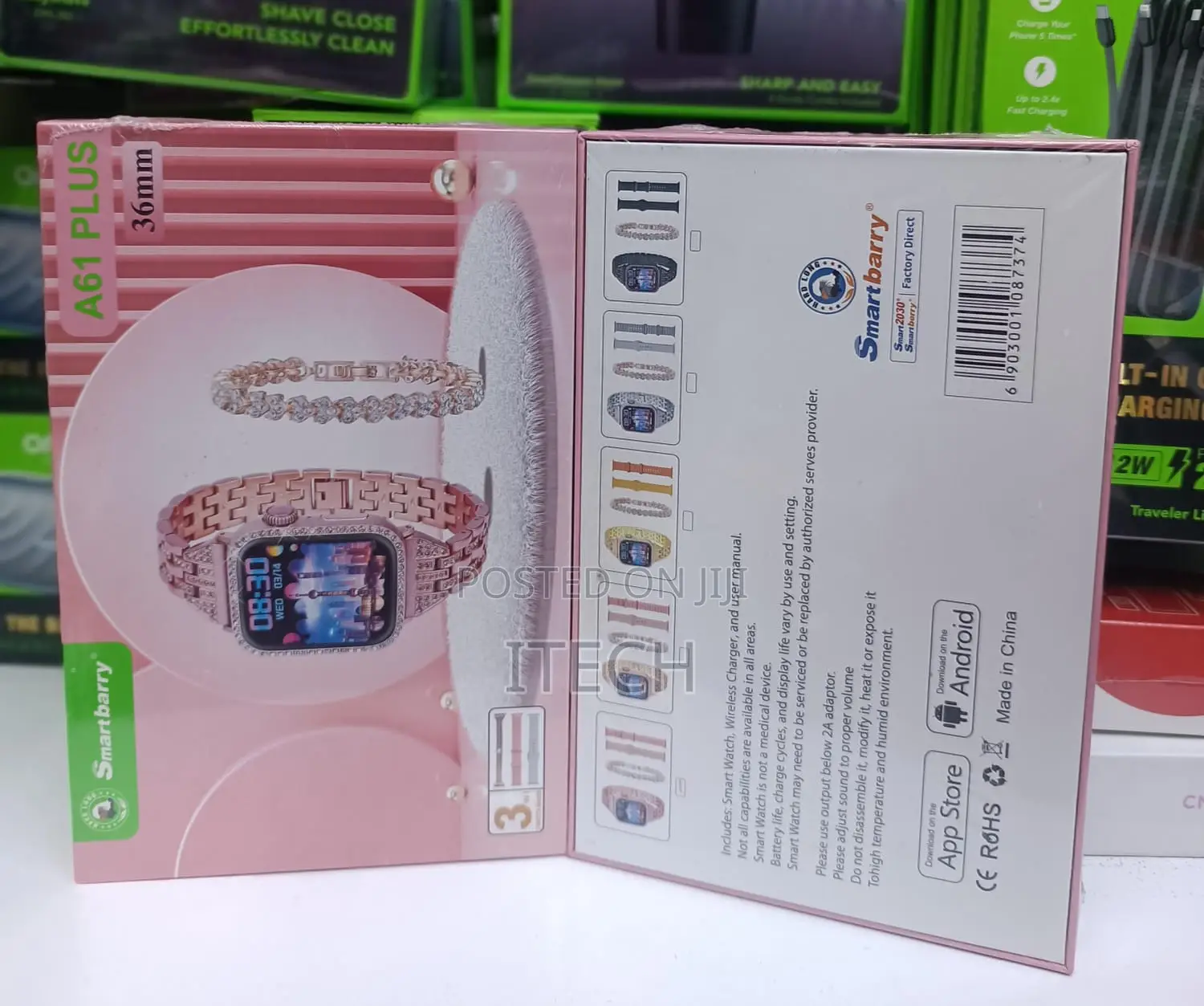 A61 Plus (36mm) Smart Watch Jewelry Gift Set