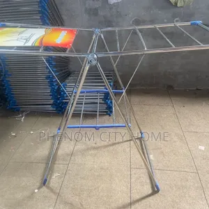 Iron Gullwing Laundry Rack Foldable Cloth Balcony Rack