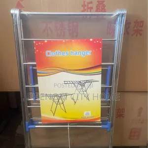 Iron Gullwing Laundry Rack Foldable Cloth Balcony Rack
