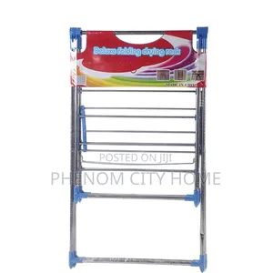 Iron Gullwing Laundry Rack Foldable Cloth Balcony Rack
