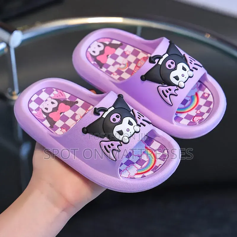 Kids' Kuromi Slides. Sizes 24-39. Countrywide Delivery Available.