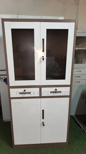 Modern Safe File Cabinet With Glass Doors