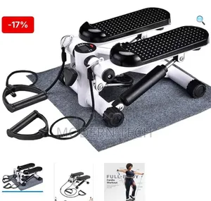 Portable Mini Stair Stepper With LCD Monitor Resistance Bands