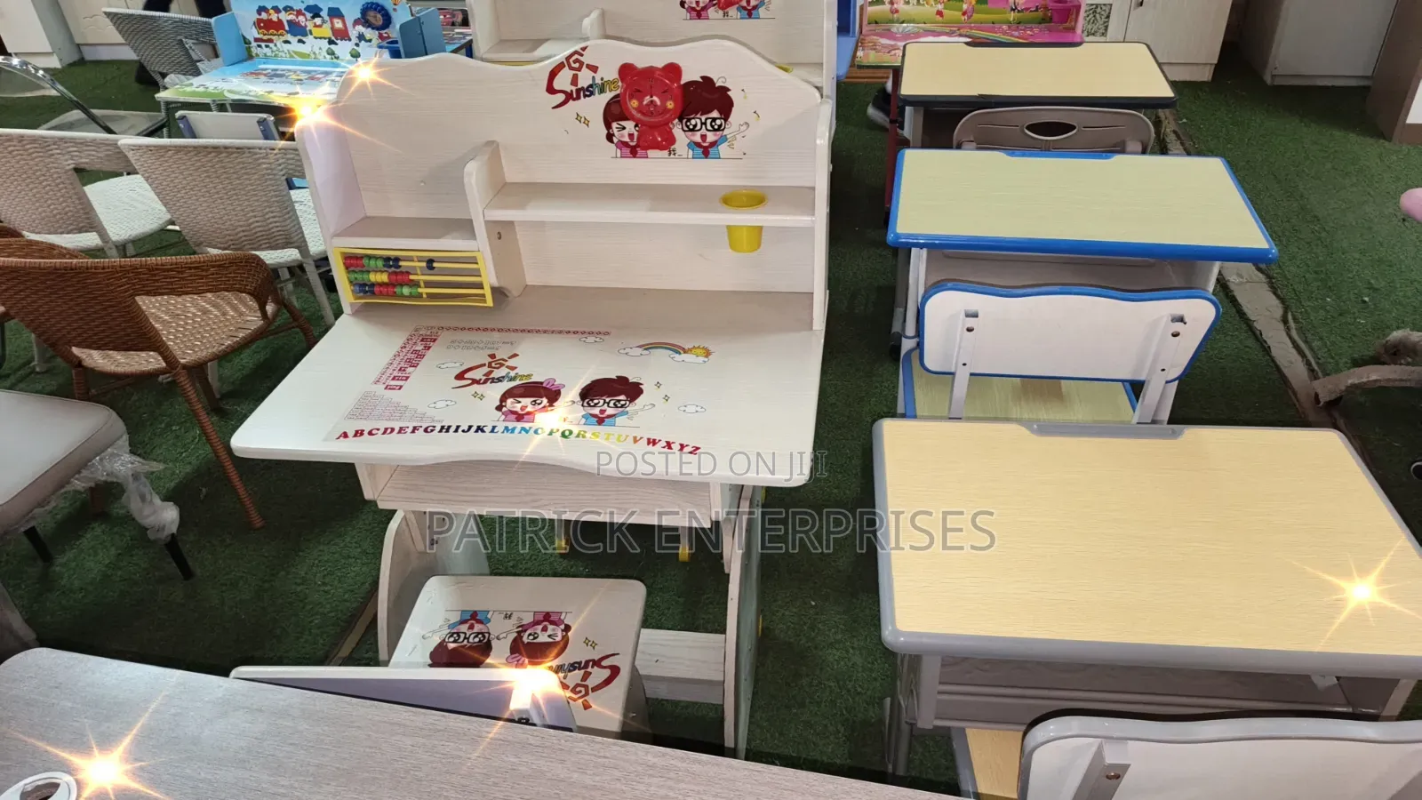 Height Adjustable Kids Study Desks and Chair Imported