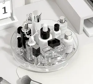 Elegant *Acrylic Lazy Susan/Rotating Multipurpose Organizer*