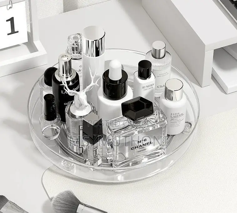 Elegant *Acrylic Lazy Susan/Rotating Multipurpose Organizer*
