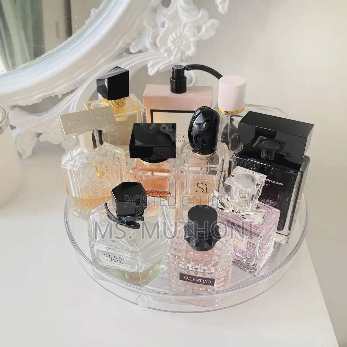 Elegant *Acrylic Lazy Susan/Rotating Multipurpose Organizer*