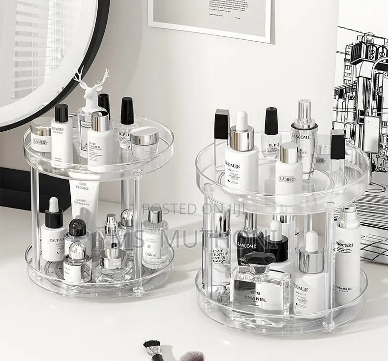 Functional *2 Tier Acrylic Lazy Susan/Rotating Multipurpose Organizer