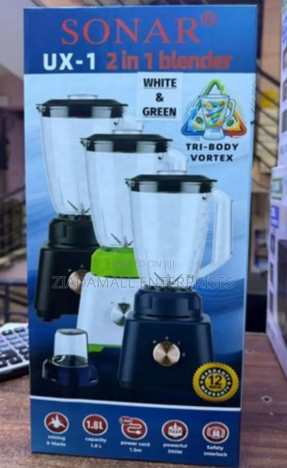 Sonar 2-in-1 Blender Grinder