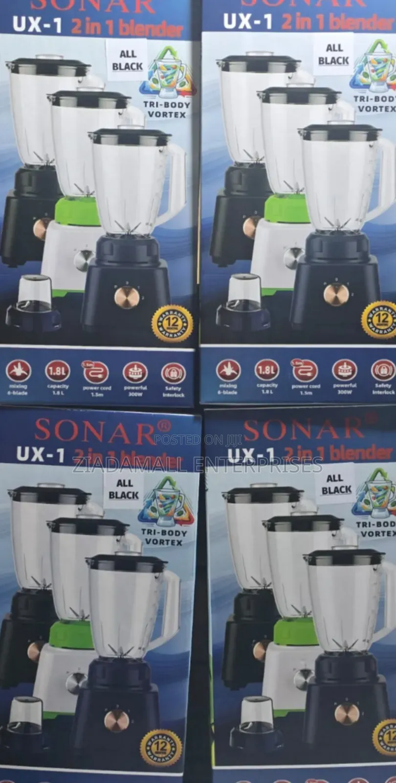 Sonar 2-in-1 Blender Grinder