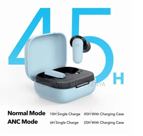 Anker Soundcore R50i NC True Wireless Noise Cancelling Earbuds–Blue