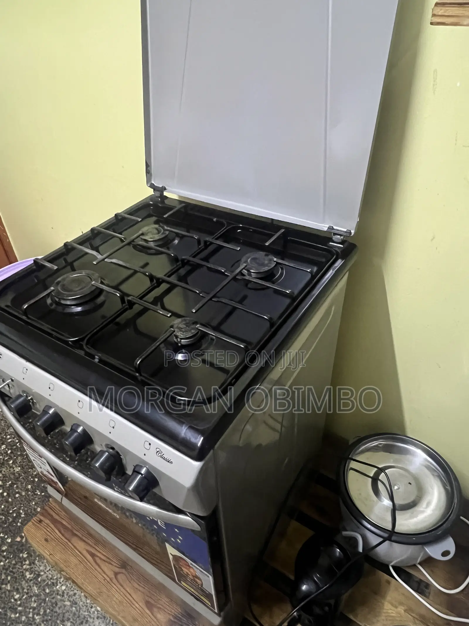 Gas Cooker (4 Burners) With Electric Oven 60x60