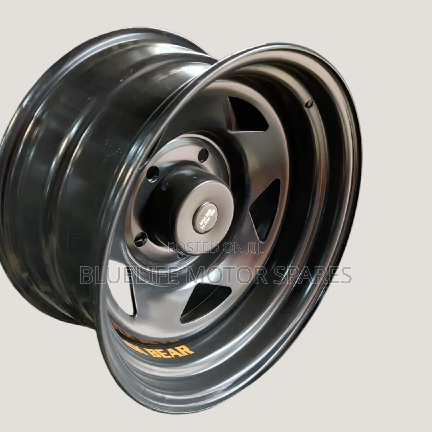 Size 16 Steel Rims With Center Caps for Land Cruiser 79 Series /Tours.