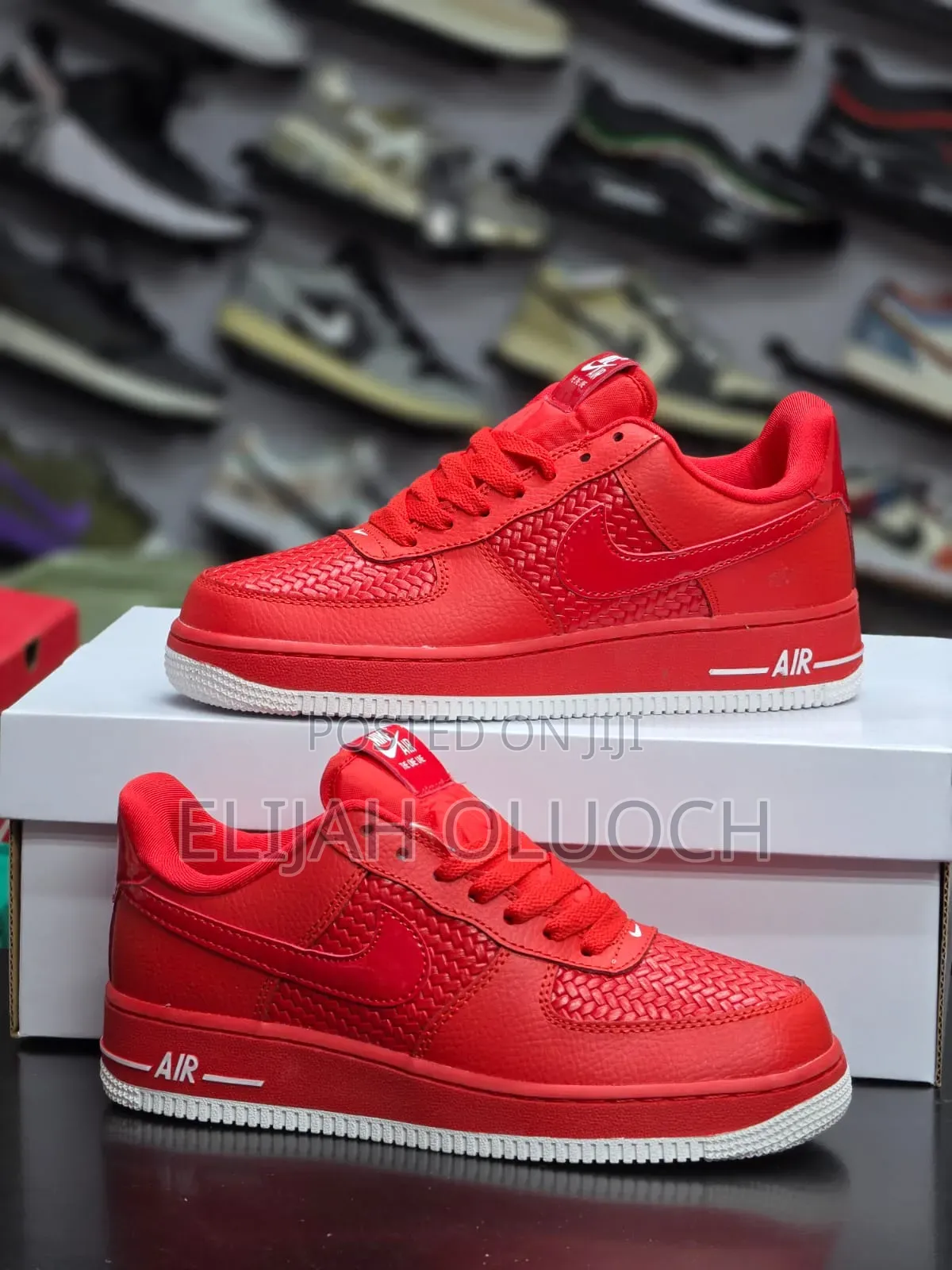 Nike Air Force1Triple Gym Red White Sizes _38,39,40,41,42,43,44,45