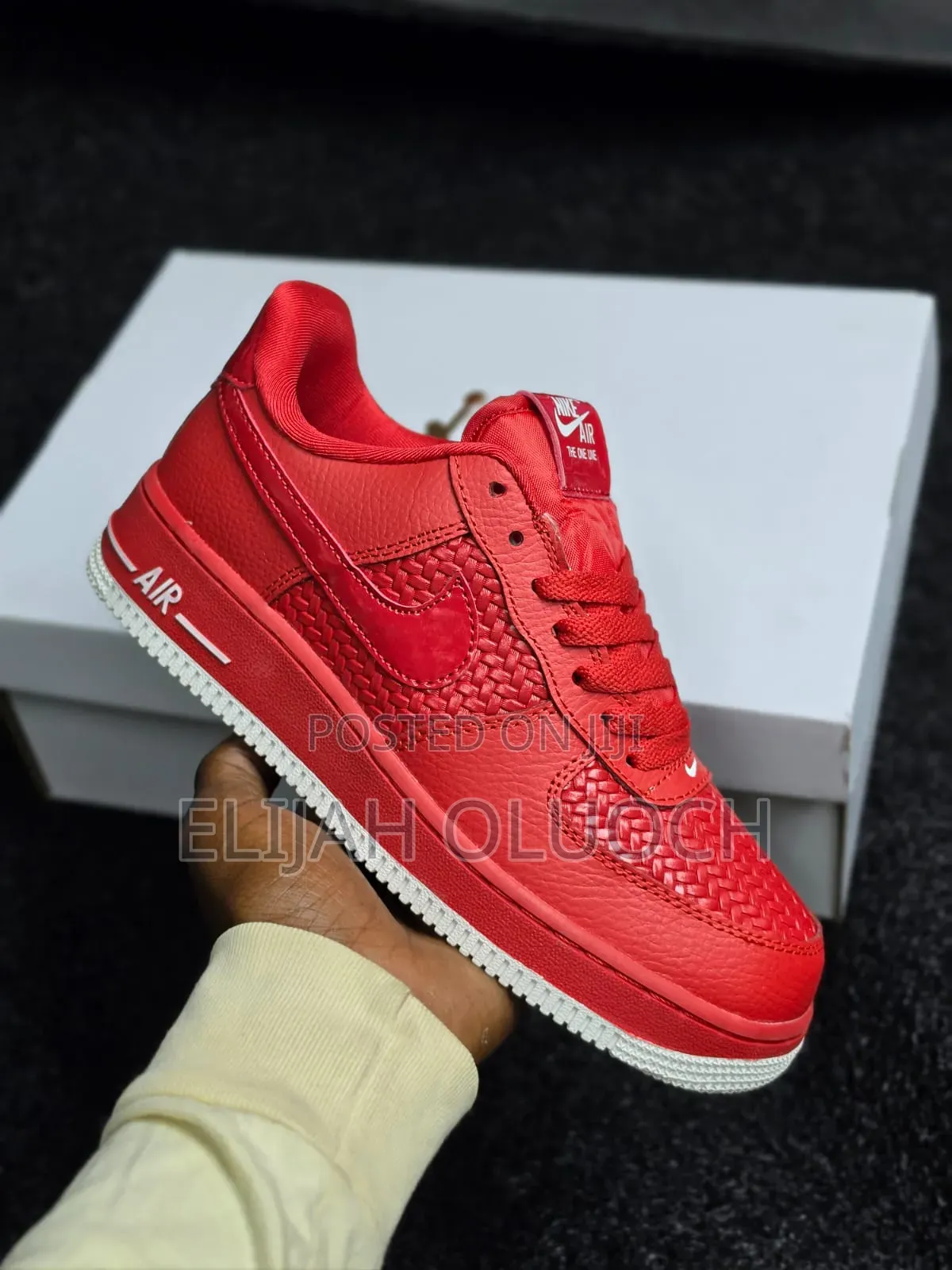 Nike Air Force1Triple Gym Red White Sizes _38,39,40,41,42,43,44,45