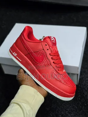 Nike Air Force1Triple Gym Red White Sizes _38,39,40,41,42,43,44,45