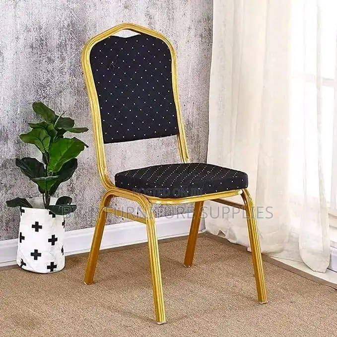 Gold Banquet Chair Nairobi – Premium Stackable Event Chair