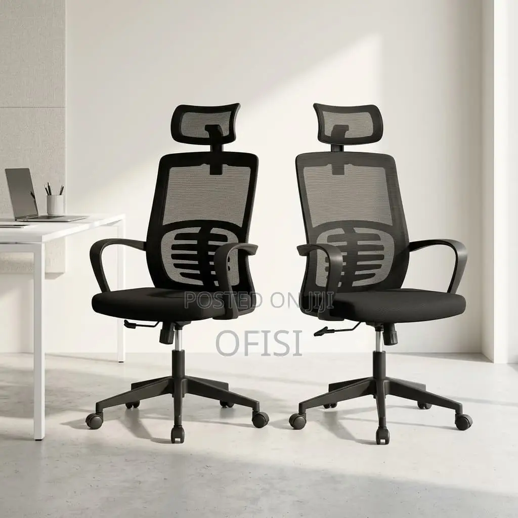 Office Chair; Swivel High-Back Ergonomic Office Seat