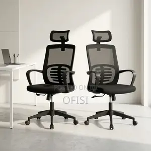 Office Chair; Swivel High-Back Ergonomic Office Seat