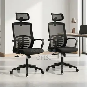 Office Chair; Swivel High-Back Ergonomic Office Seat