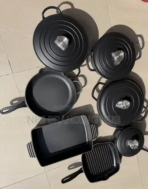 11pcs Enamel Cast Iron Cookware (Ank