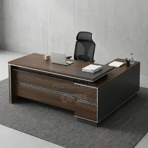 Office Desk; 1.8M Modern Office L-Shaped Boss Desk