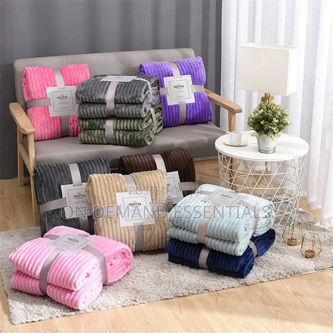 Ultra-Soft Fuzzy Fleece Throw Blanket