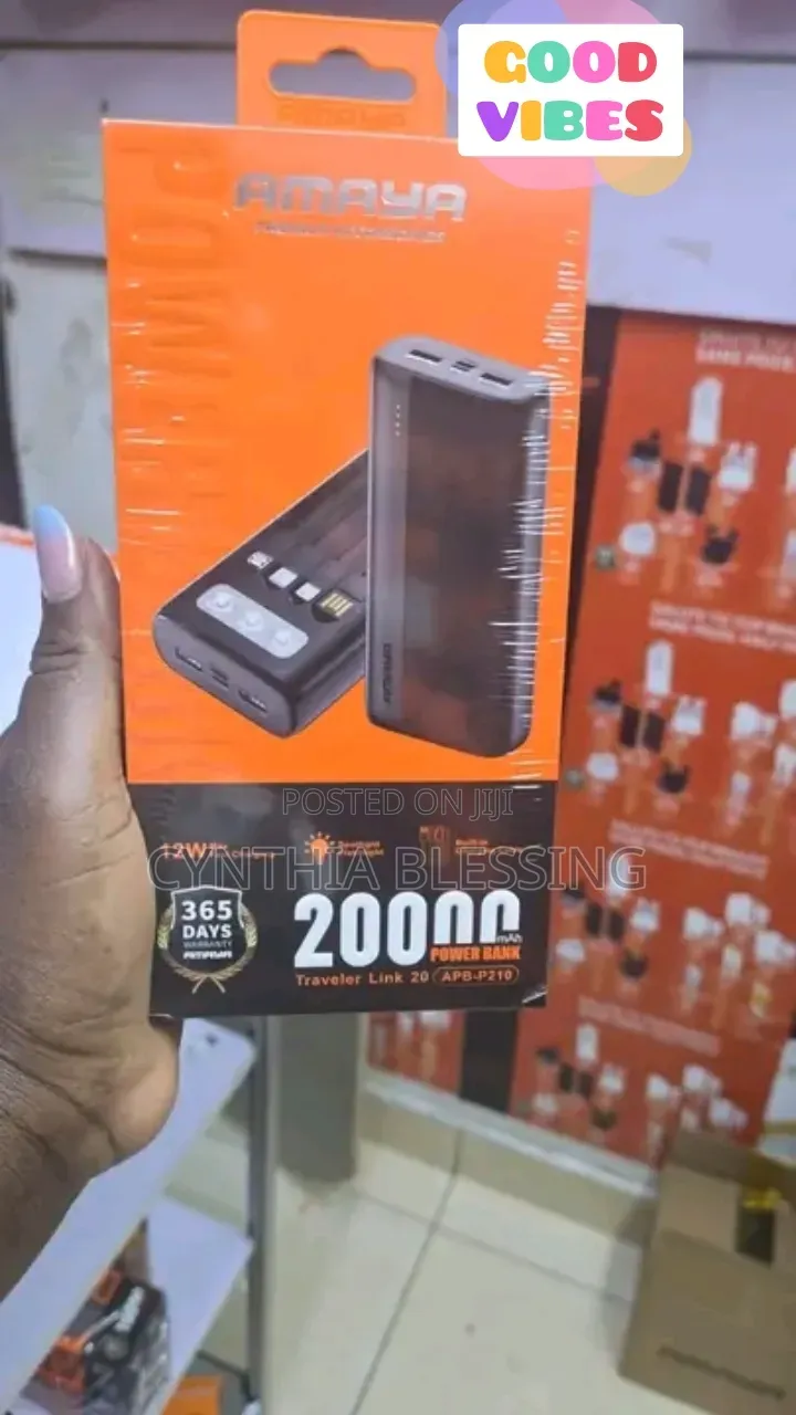 Amaya APB-F229 Powerbank Comes With 4 Built-in Cable