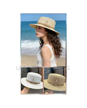 Flat Straw Summer Hats