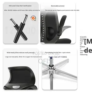 Office Chair; High-Back Mesh Orthopedic Office Chair