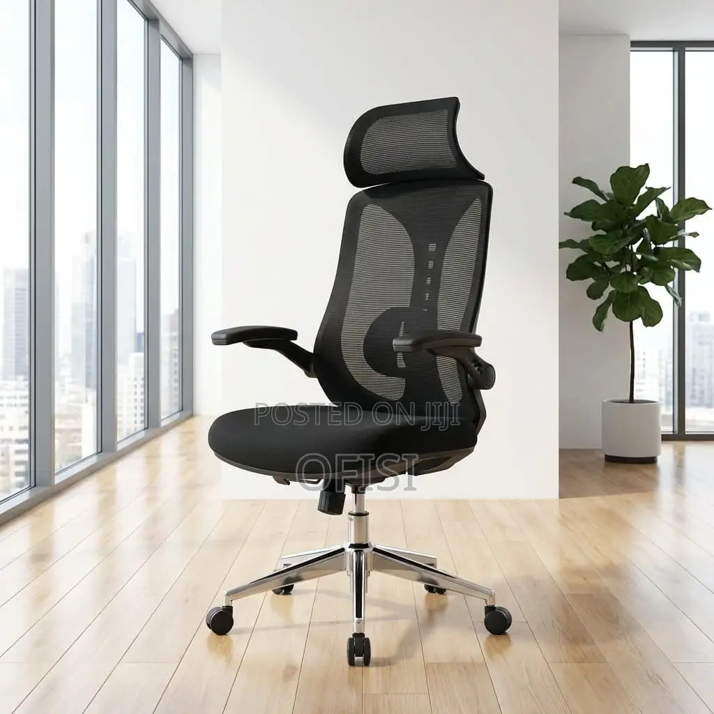 Office Chair; High-Back Mesh Orthopedic Office Chair