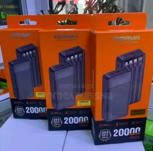 Amaya APB-F229 Powerbank Comes With 4 Built-in Cable
