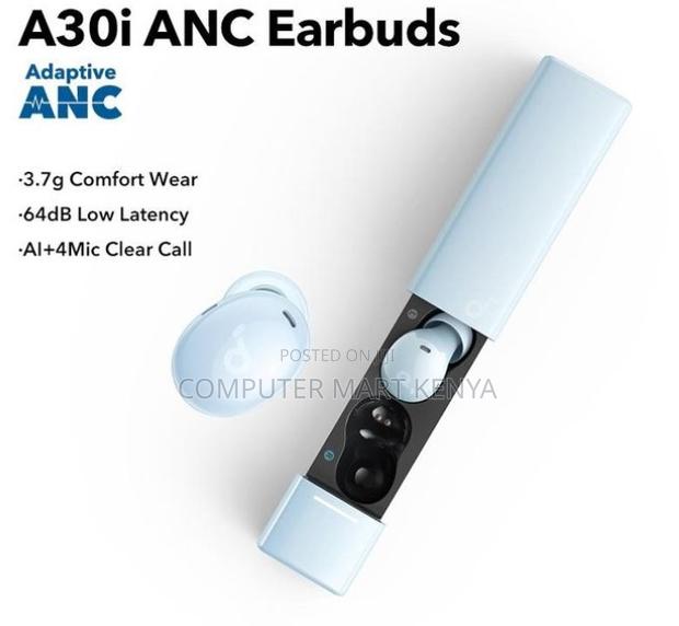 Soundcore A30i Noise Cancelling Earbuds–Blue. - thumbnail 3