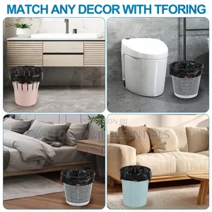100pcs Extra Strong Trash Bags With a Drawstring