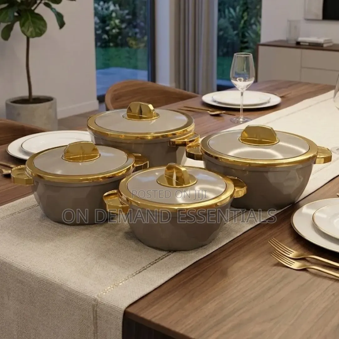 4PCS Tiffany Insulated Hot Pot Set