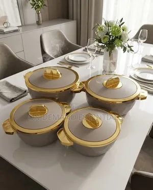 4PCS Tiffany Insulated Hot Pot Set