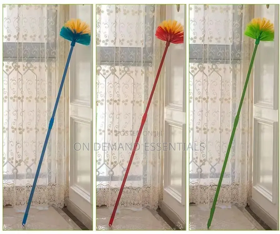 Extendable Cobweb Broom With Extension Pole