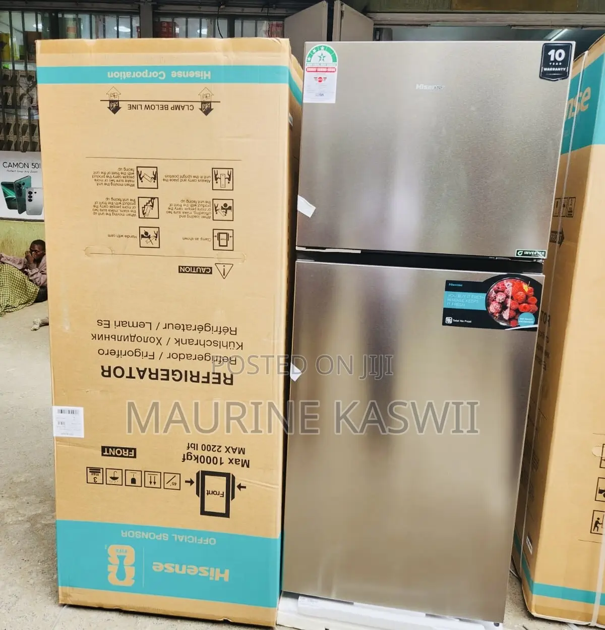 Hisense 424l Ref 418dr Double Door 3 Stars