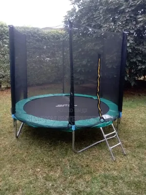 8Ft Kids Home Use Trampolines With Net Ladder