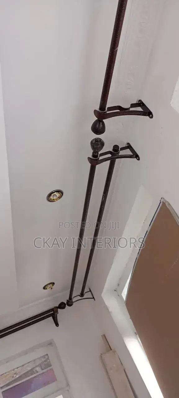 Modern Elegant Powder Coated Window Curtain Rods