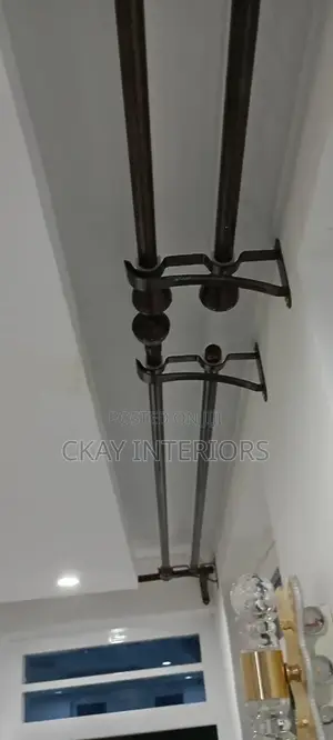 Modern Elegant Powder Coated Window Curtain Rods