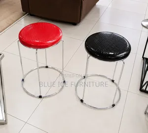 Modern Round Padded Stool-