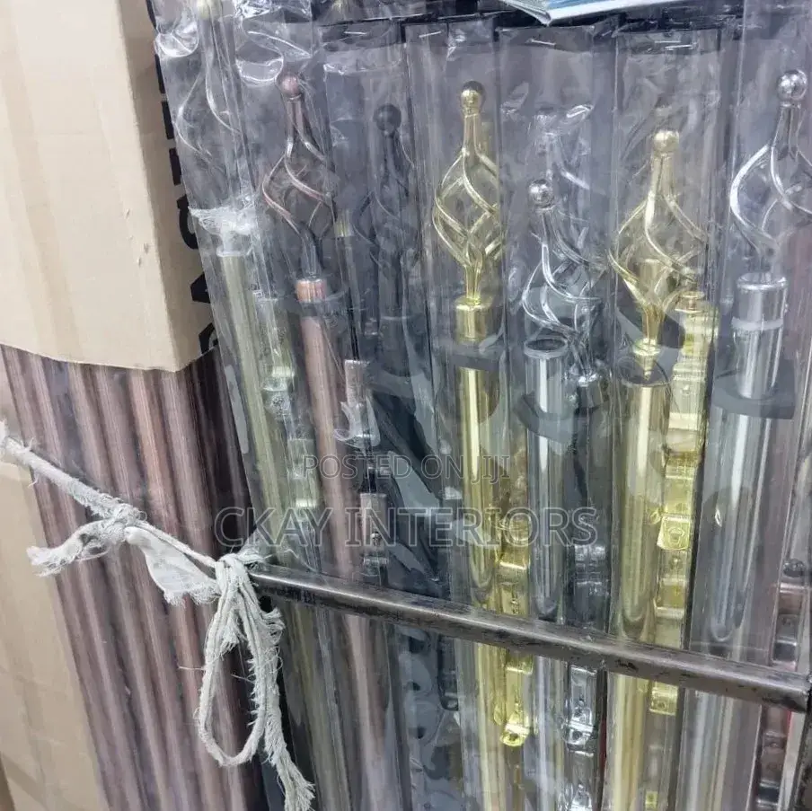 Gold, Black, Bronze Least Expensive Adjustable Window Curtain Rods