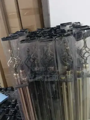 Gold, Black, Bronze Least Expensive Adjustable Window Curtain Rods