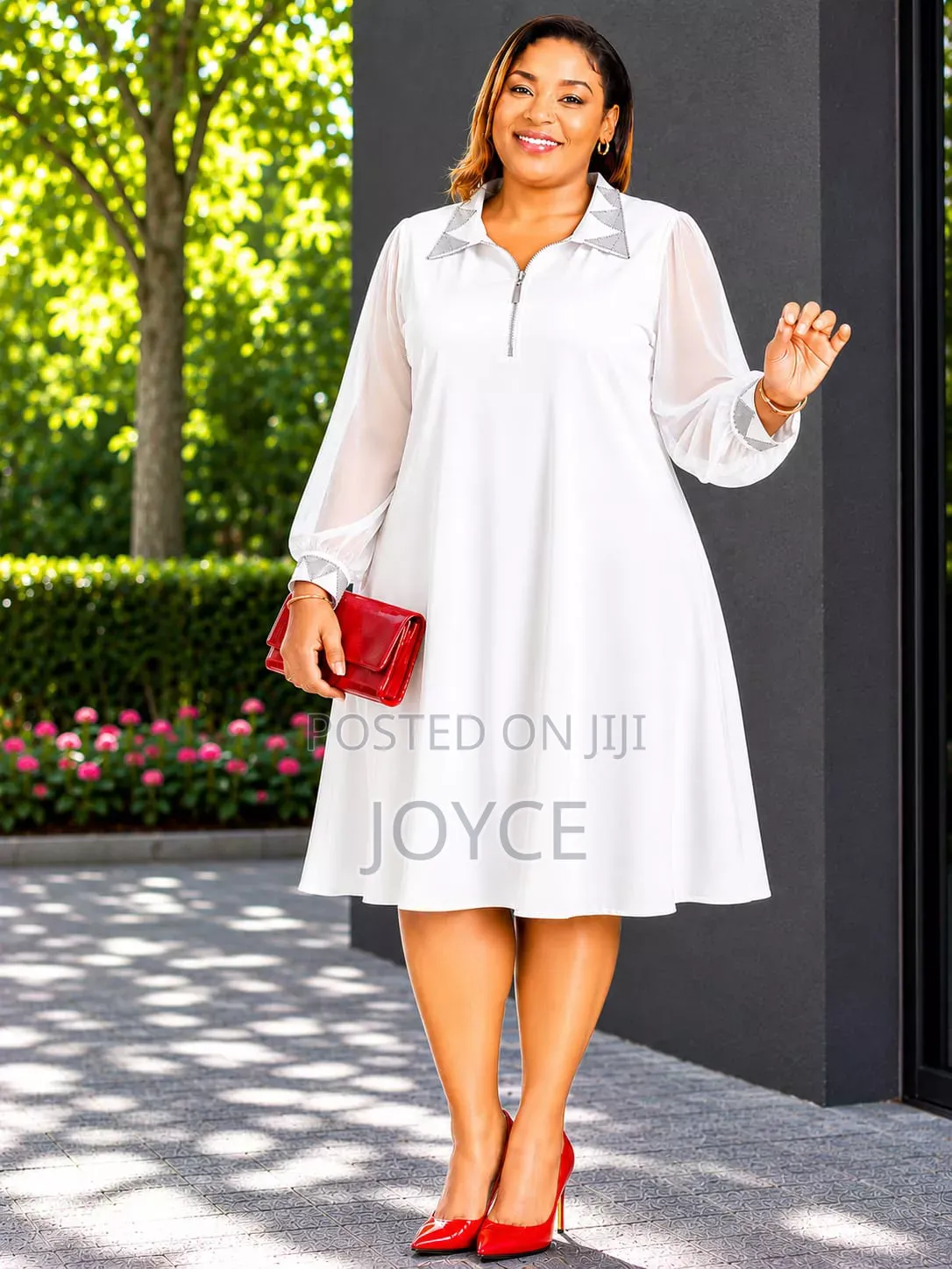 A-Line Dress With Color